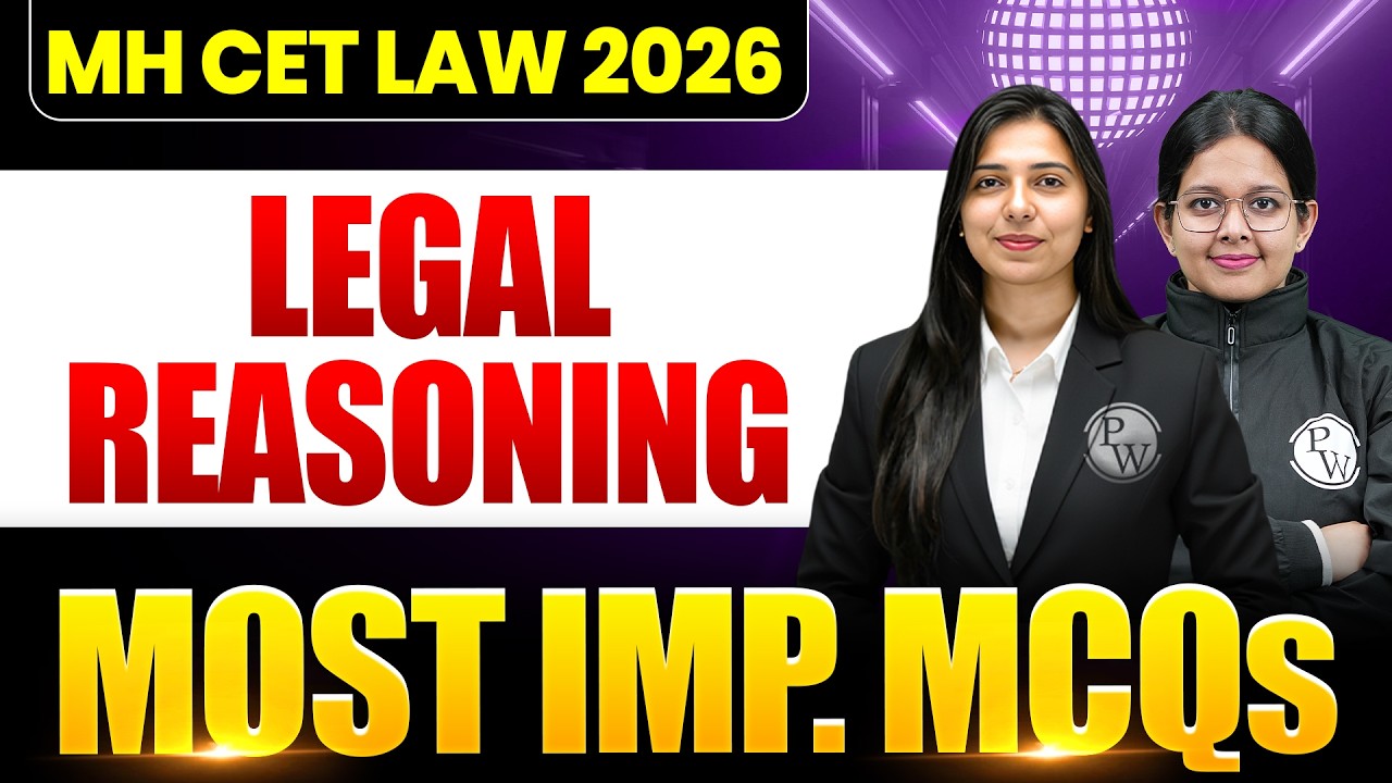 MH CET Law 2026 (5 Year) | Legal Reasoning | Most Important MCQs - YouTube