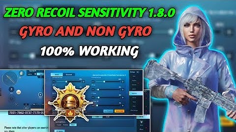 ZERO RECOIL SENSITIVITY 1.8.0 GYRO AND NON GYRO 100% WORKING.