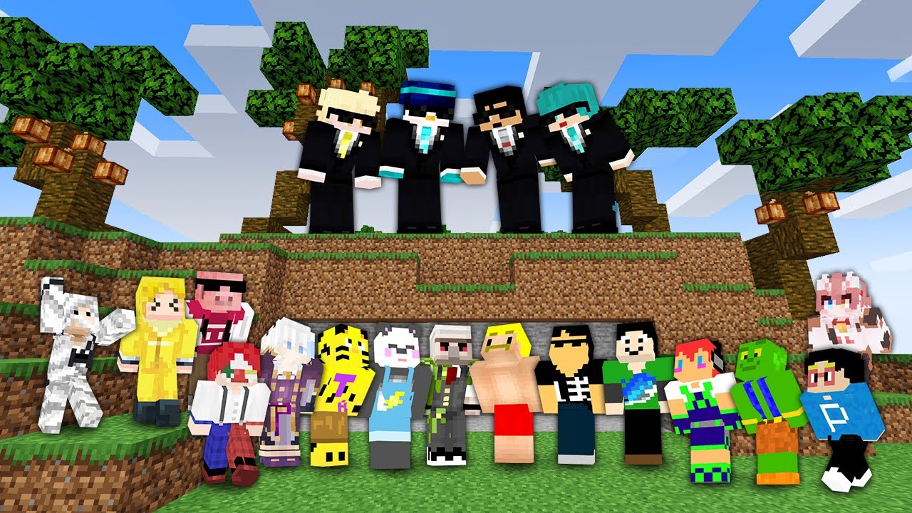 Minecraft on the run ~Escape from the hunter🌴~ [Minecraft] - YouTube
