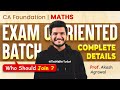 Exam Oriented batch CA Foundation Maths for Jan 2026/ May 2026 onwards Akash Agrawal