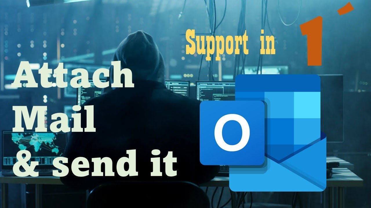 How To Attach Email In Outlook Send Email As Attachment YouTube