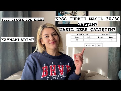 KPSS TÜRKÇE NASIL