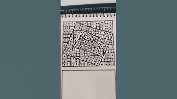Easy zentangle pattern #shorts #drawing #viralshorts #zentangleart