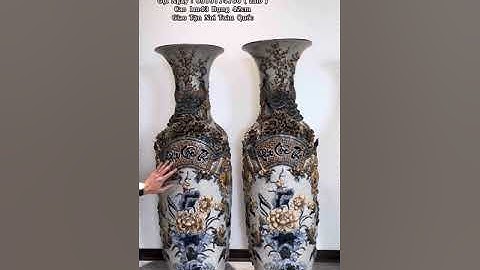 CẶP LỘC BÌNH PHÚC LỘC THỌ MEN RẠN CAO 1m4 - BÁT TRÀNG - LỘC BÌNH PHONG THUỶ .