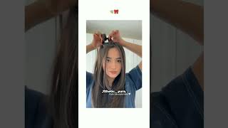 cute Korean hairstyle for school ✨🎀#aesthetic #edit