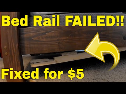 Fix a Broken Bed Frame Rail - DIY