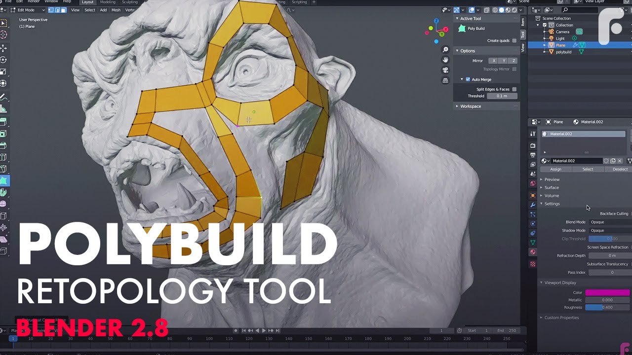 Using New Polybuild Tool in Blender - YouTube