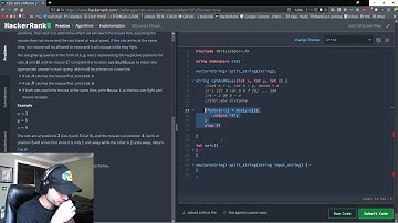 HackerRank Live Solve - Easy (cats and mouse)