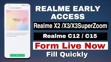 Realme Early Access Form Live For Realme X2/X3/X3SuperZoom,C12/C15 RealmeUI 2.0 Update 😍 | RealmeUI