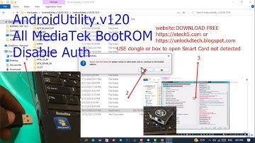 Android Utility v120 Disable Auth | Frp bypass| unlock