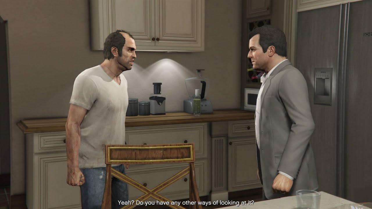 Trevor meets Michael after 9 years scene - GTA 5