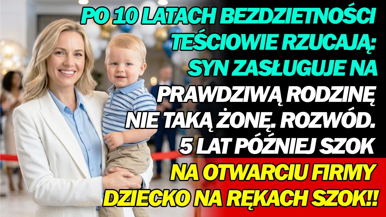 Stałam w środku własnego wielkiego otwarcia, gdy nagle przede mną pojawiła się teściowa, która pięć lat wcześniej odstawiła widelec i oznajmiła: „Nasz syn zasługuje na prawdziwą rodzinę, a nie na...
