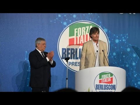 Ronn Moss alla convention di Forza Italia a Napoli, con Berlusconi