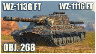 картинка: Объект 268, WZ-113G FT & WZ-111G FT • WoT Blitz Gameplay