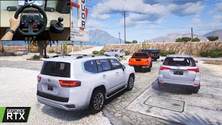 GTA 5 - TOYOTA CARS COLLECTION OFFROAD CONVOY - TOYOTA SUV, MPV & PICKUP TRUCK OFF-ROADING screenshot 2