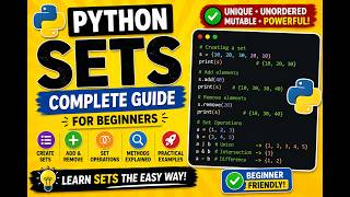 Python Sets Explained | Set Methods & Operations with Examples
