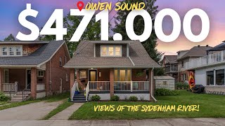 Sold! Charming $471,000 1.5 storey home with views of Sydenham River For Sale in Owen Sound!