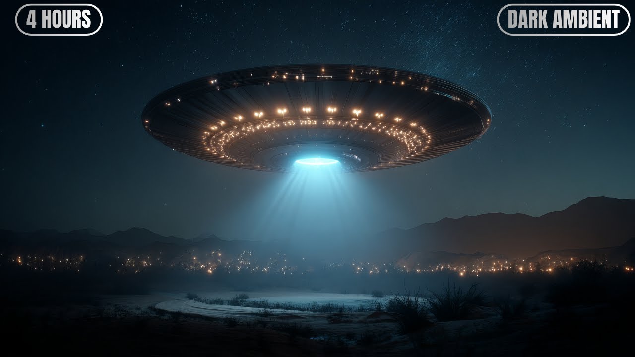 Signal Beneath the Field – 4 Hour Dark UFO Ambient Over a Glowing Nighttime Crop Circle