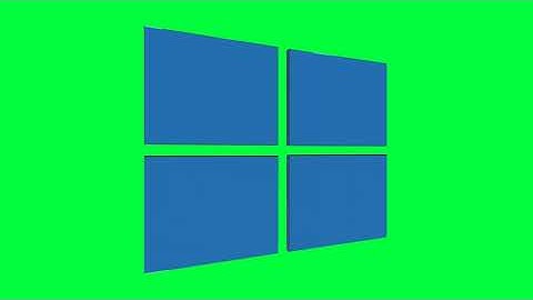 Windows 10 Green Screen Logo Loop Chroma Animation