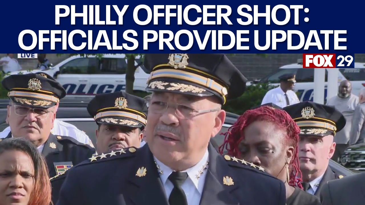 Officials provide update after Philly officer shot near high school ...