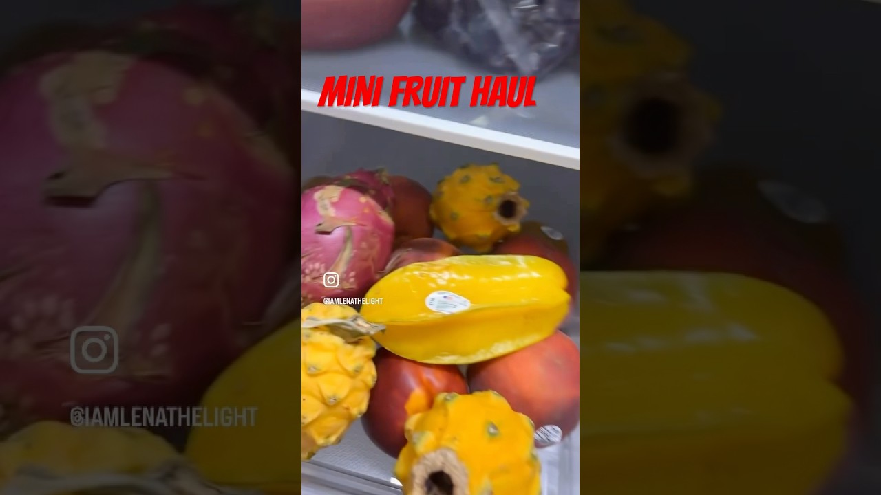 Mini fruit haul + new fridge tour🌿