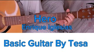 Hero-Enrique Iglesias| Basic Guitar Tutorial