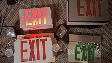 exit sign collection video