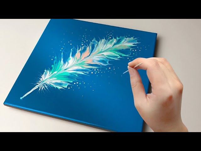 Painting a Feather with Acrylics 