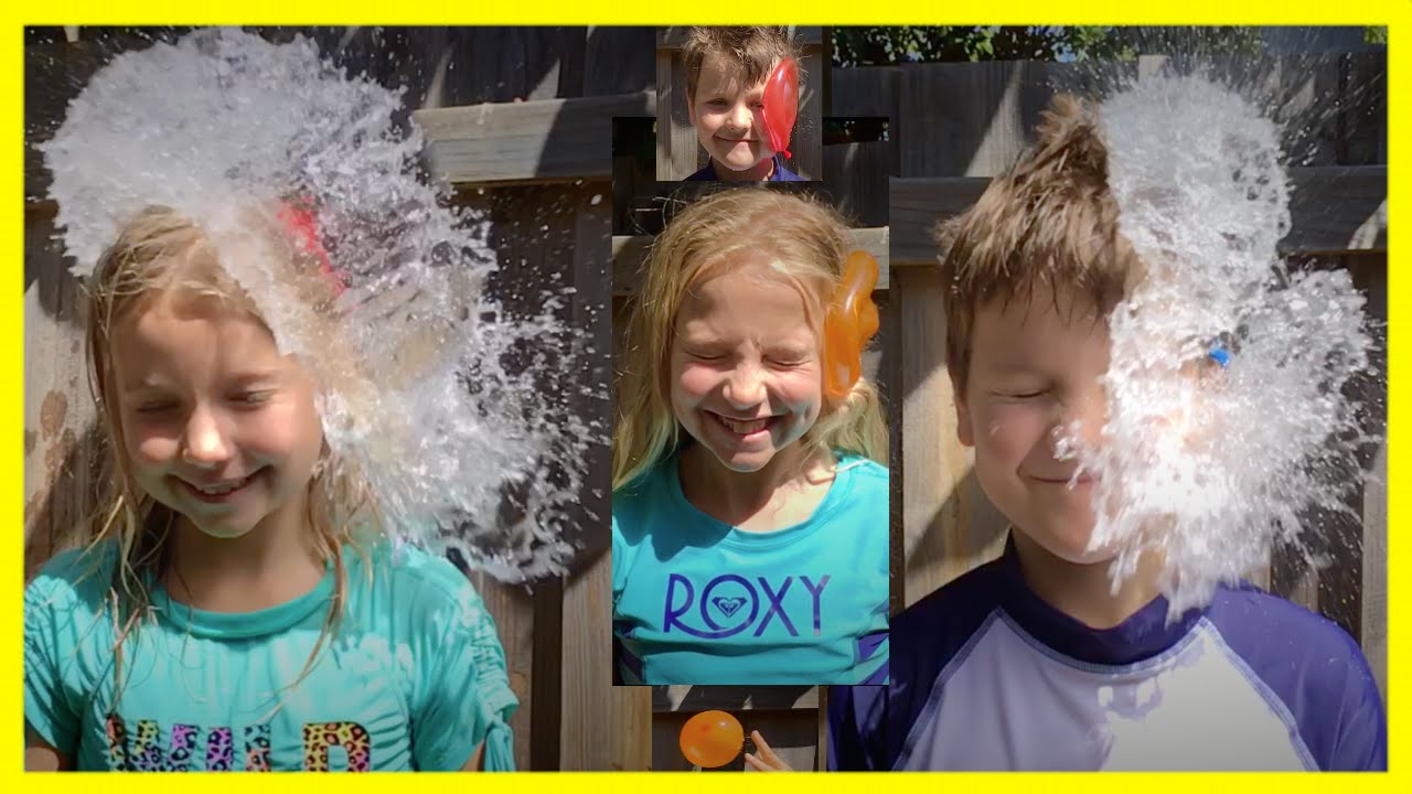 Water Balloons in the Face Slow Motion Fun! ☆ iPhone 6s 240 Frames per