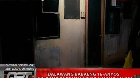 QRT: 2 babaeng 16-anyos, na-gang rape umano ng 5 lalaki sa Cotabato City