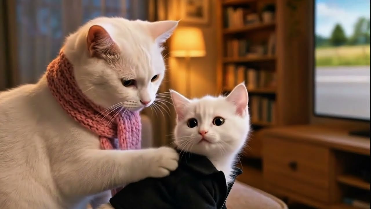 Кошка-мама и малыш 😍 Котенок, мотоциклы, рынок и картофельные чипсы. Милые моменты 