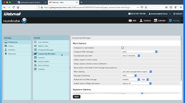 roundcube webmail - changing editors