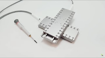 Ultrasonic piezo stage with 110 mm stroke - Miniature linear stages by Xeryon