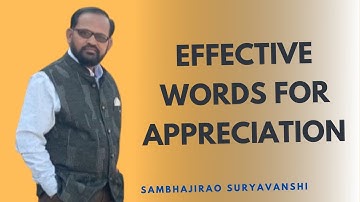 EFFECTIVE WORD EXPRESSIONS FOR APPRECIATION