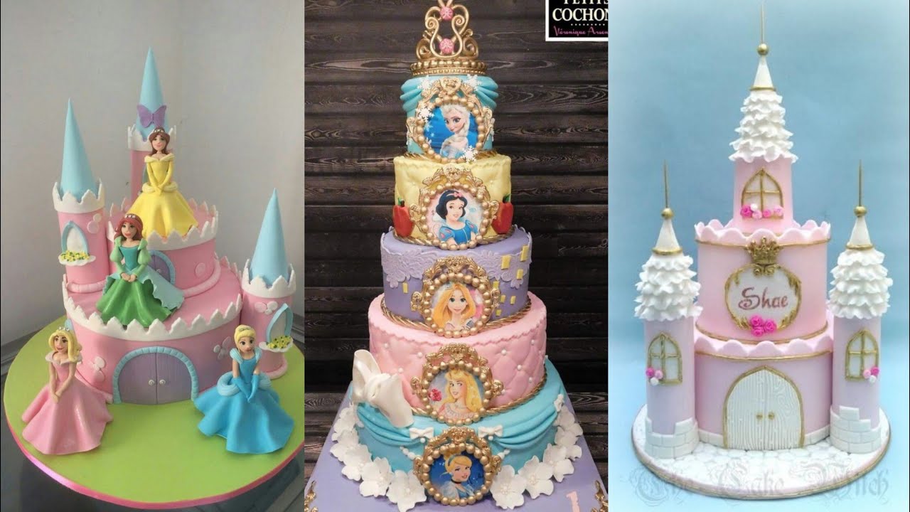 Celebrating first birthday Cake || Amazing Princess Cake Ideas ...