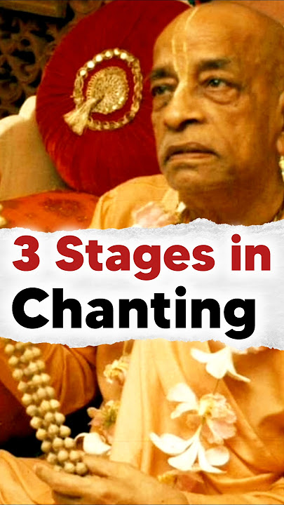 What are the three stages of chanting Hare Krishna || Srila Prabhupada #iskcon