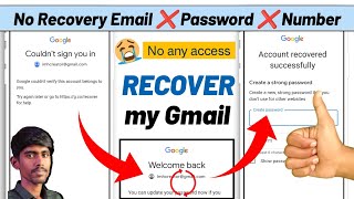 Gmail account recover kaise kare 2023 | couldn't sign you in | Recover Gmail without phone or email