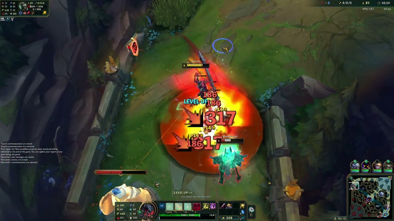 Aatrox vs mordekiaser morde jungledan mental yedi