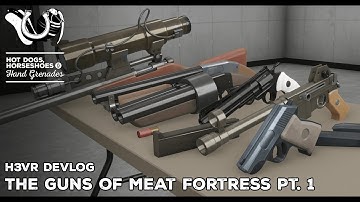 H3VR Devlog: The Guns Of Meat Fortress Pt. 1 - Adapting TF2 Firearms To Virtual Reality