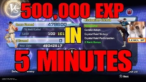 *NEW* FASTEST way to LEVEL 120 (500,000 EXP in 5 minutes) - Dragon Ball Xenoverse 2 