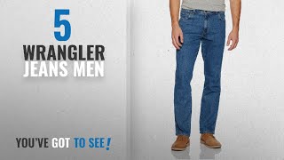 Top 10 Wrangler Jeans Men [2018]: Wrangler Men's Regular Fit STR Stonewash Jeans