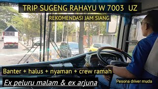 Mencoba sensasi bersama bus sugeng rahayu 'W 7003 UZ' mas timbul on duty❗