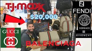 $20,000 in DESIGNER found at TJ MAXX!!! Gucci, Balenciaga, Versace,  Givenchy + MORE!!! 