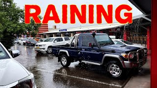 Raining in Maerua Mall in Windhoek, Namibia, southern Africa