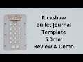 Rickshaw Bullet Journal Template 5.0mm Review