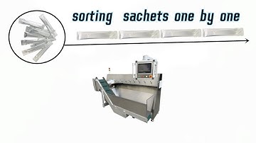 Stick bag sorting counting system | sugar pouch counter machinery in China