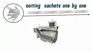 Stick bag/pouch sorting and counting system | sugar sachets counter machinery in China