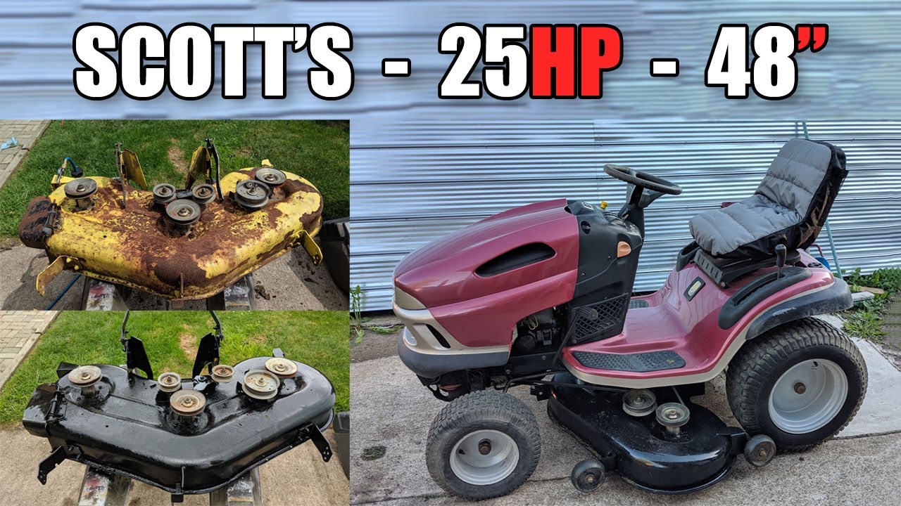 Scott's (John Deere) L2548 Riding Lawnmower [Part 1] - YouTube