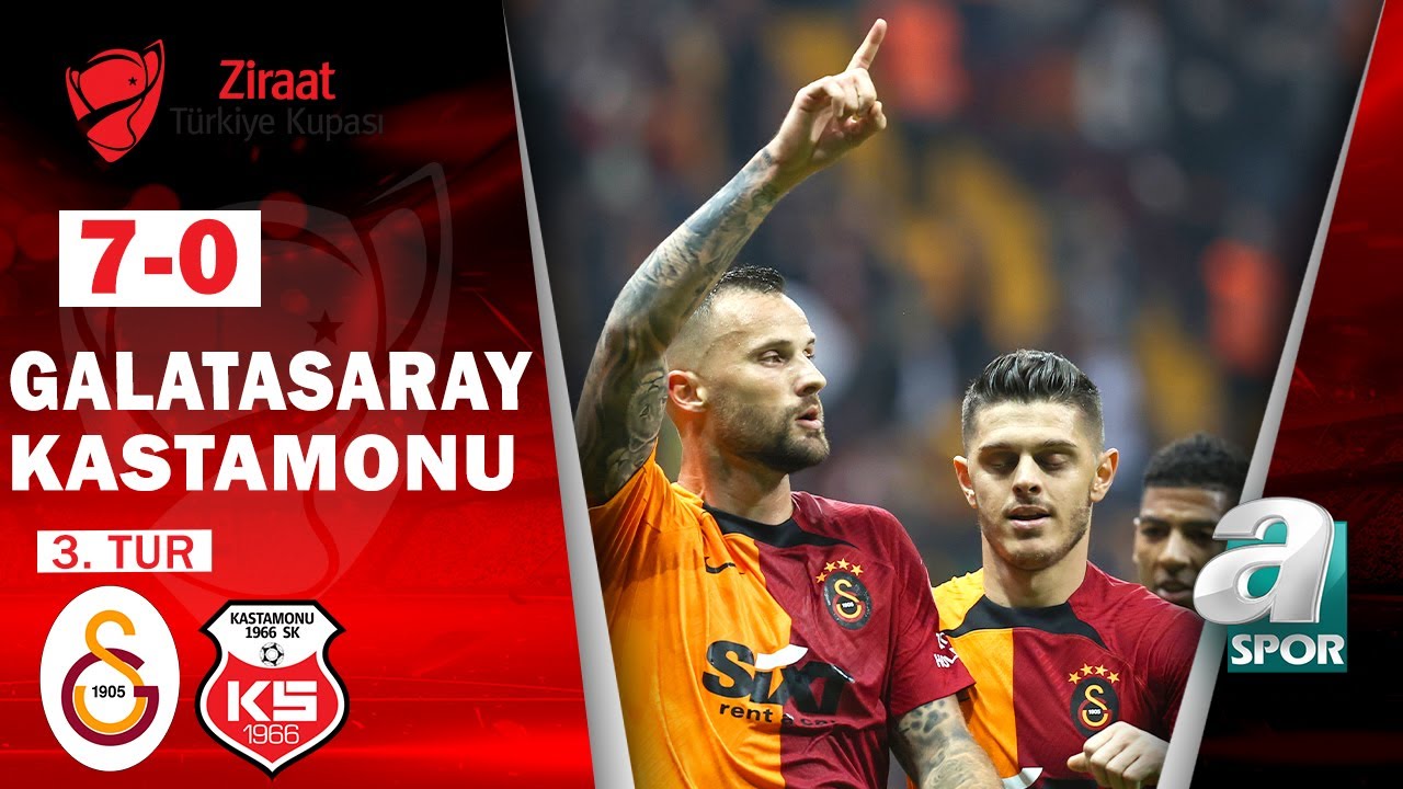 ⁣Galatasaray 7-0 Kastamonuspor MAÇ ÖZETİ (Ziraat Türkiye Kupası 3.Tur Maçı) / 19.10.2022