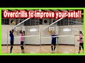 Over pass drills to improve your sets!!【volleyball】
